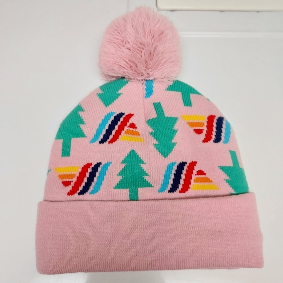 🌲 Aldi Pink Tree Beanie With Pom Pom - Picture 2 of 4
